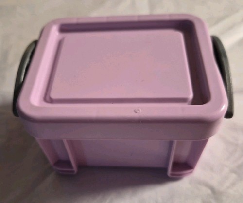 Small pink plastic storage - plastic,