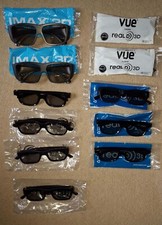 14 x Bundle of Black 3D Glasses Real D