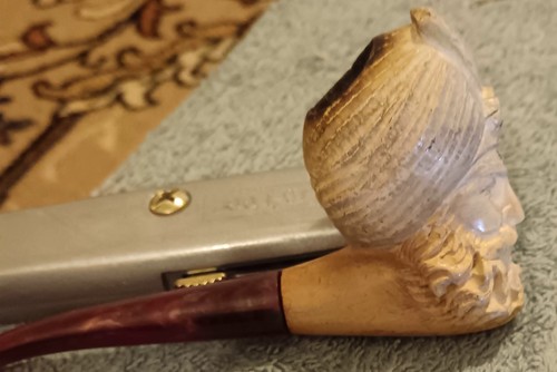 Vintage meerschaum pipe with - meerschaum,
