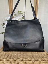 Hobbs black grained leather