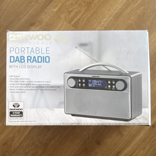 Daewoo portable dab - dab/dab+, fm