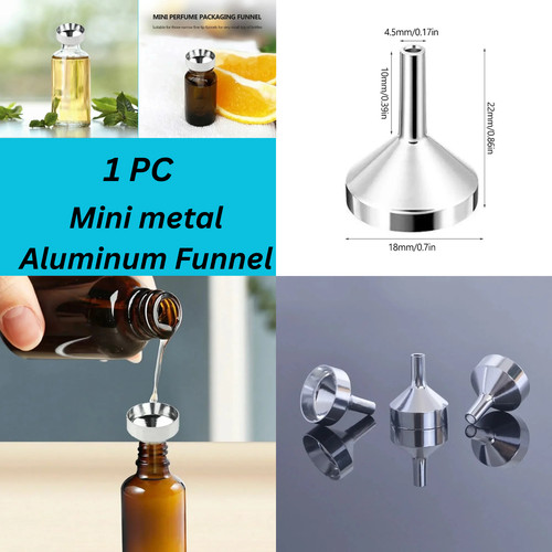 Stainless steel mini funnel - steel,