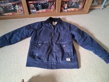 vans mens zip up coat blue medium