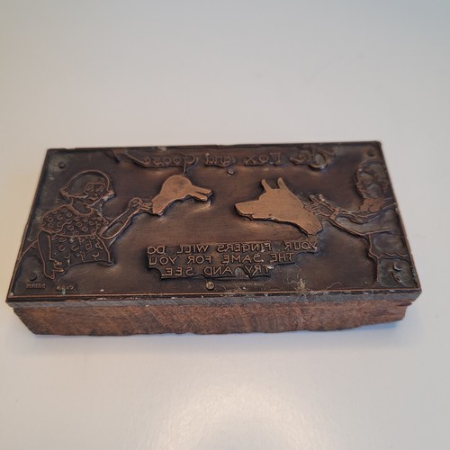Antique letter press copper - antique,