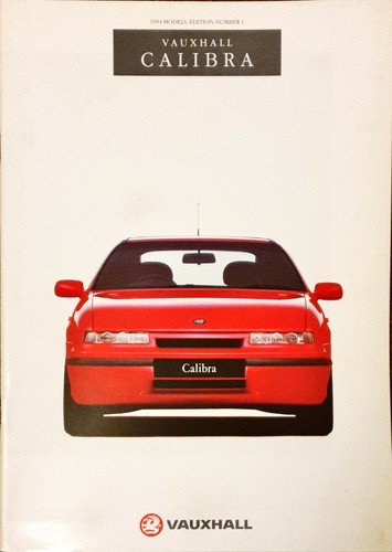 Vauxhall calibra brochure 1994 - vauxhall,