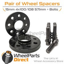 Wheel Spacers (2) & Bolts 15mm