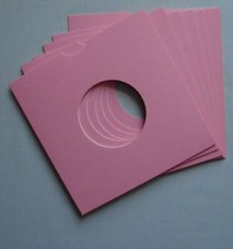 50 x 7" Pink Cardboard Record
