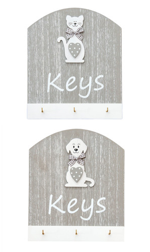 Cat dog key holder hanger - key,