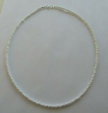 White lustre seed - white, bead