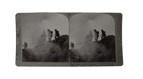 Ww1 stereoview under cover - ww1, of