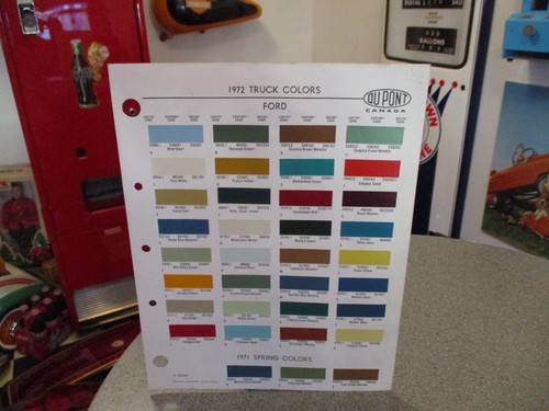 Paint colour reference - reference, 1972