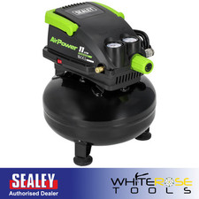 Sealey Air Compressor Oil Free Direct Drive  11L  0.5hp Garage Workshop