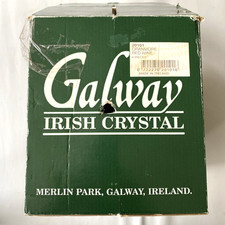 Galway Ireland Oranmore Cut Lead Crystal Wine Glasses X4