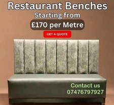 Booth Seating Set with Table &