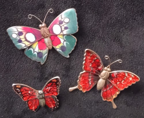 Vintage butterfly brooches - 3,
