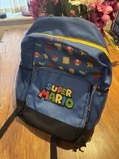 Vintage Nintendo Super Mario backpack blue in good condition