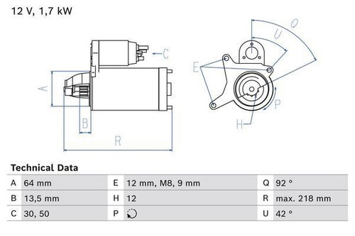 Bosch starter motor for - bosch,