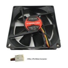 Evercool 80 x 25mm Dust and