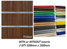 2QTY 1200mm x 1200mm Walnut