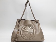 GUCCI Soho Hand Bag Leather