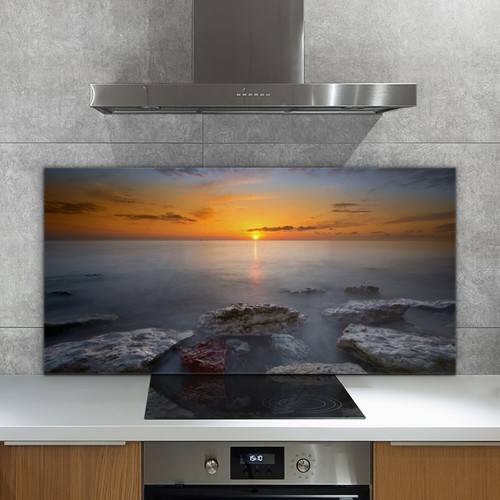 Glass kitchen splashback tile - glass,