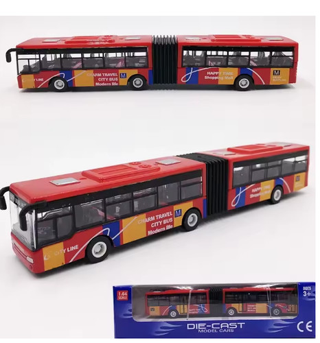 Diecast city bus - toy, 1/64