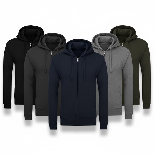 Mens full zip - mens, plain