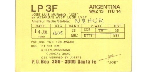 1990 qsl postcard 3f - 1990,