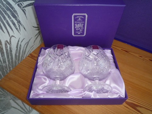 Vintage edinburgh crystal pair - vintage,