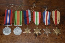 6 x WW2 BRITISH MEDALS GROUP