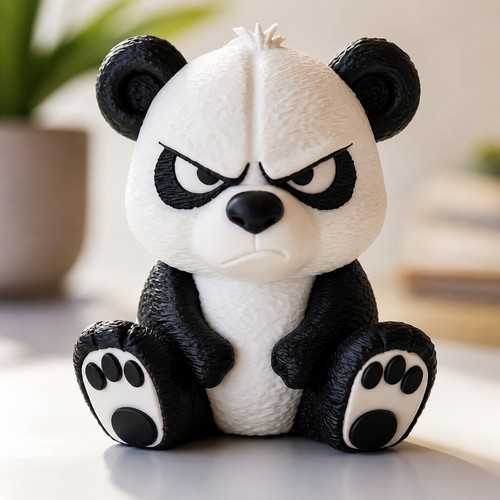 Panda car ornament dashboard - panda,