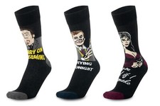 Carry On Screaming Film Classic Official Socks Triple Pack - Kenneth Williams