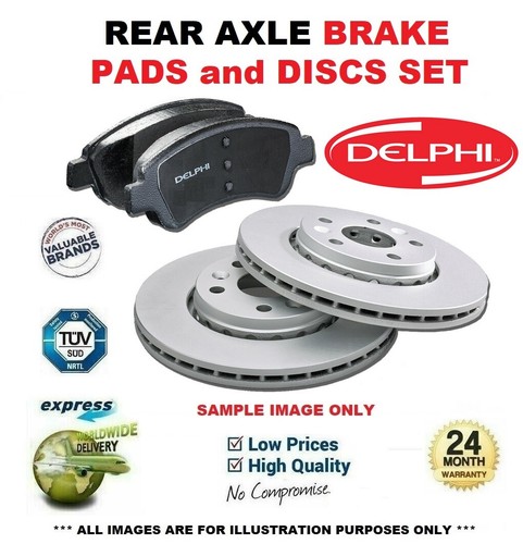 Rear axle brake discs pads - rear,