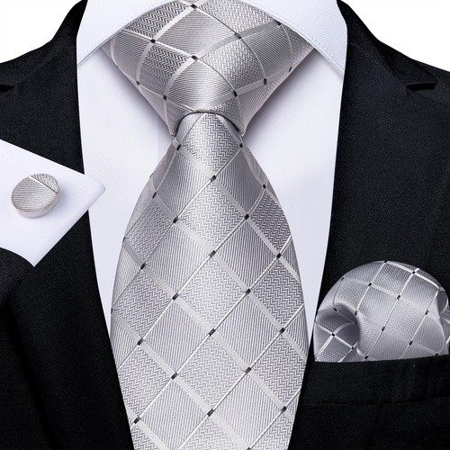 Grey argyle mens tie - grey, hankie