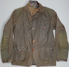 Barbour Dept B Commander Wax Jacket Men’s UK Medium Green Waxed Sports Bond