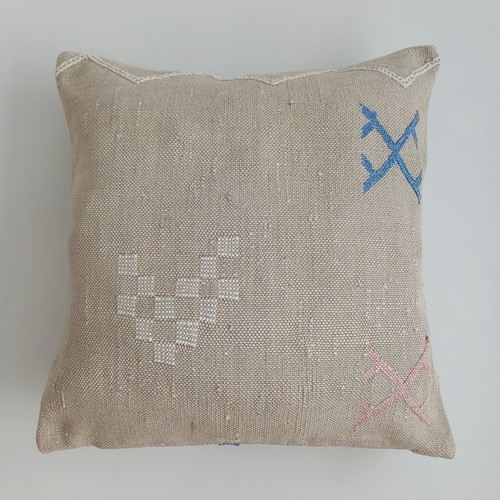 Moroccan cactus silk cushion - cactus,