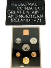 1971 British Decimal Coinage Proof Set Great Britain and Northern Ireland