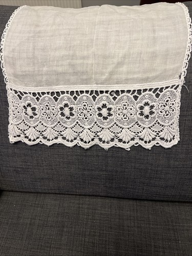 Vintage antique linen ecru - vintage,