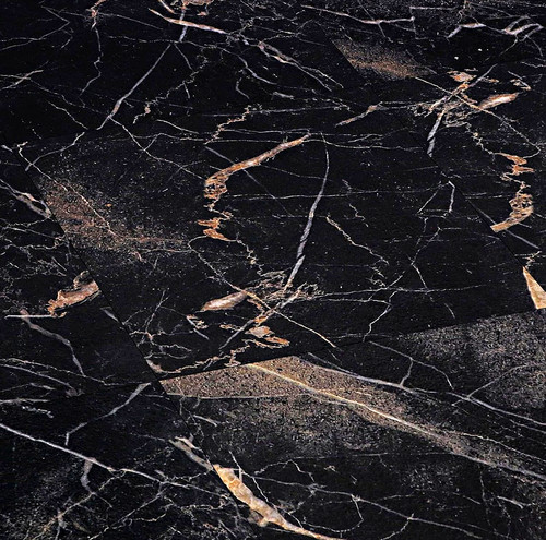 Black marble effect - black, peel