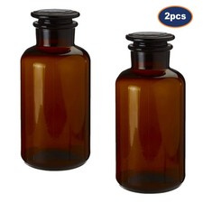 2PCS Apothecary Glass Bottle