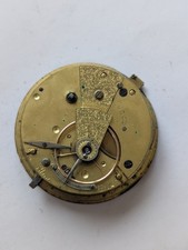 Antique English 43.65mm Fusee Pocket Watch Movement (Bad Balance)
