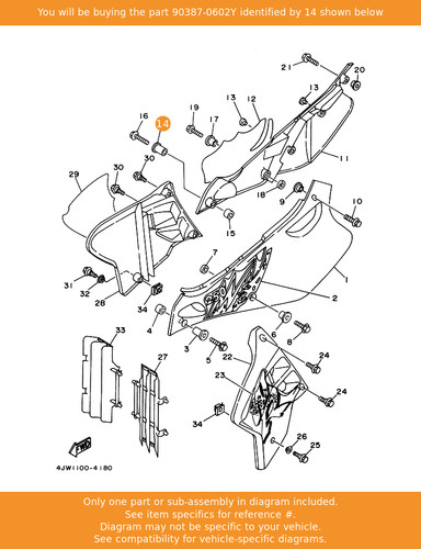 Yamaha collar 90387 - collar,, oem
