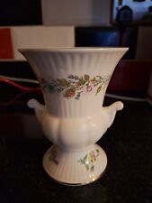 VINTAGE AYNSLEY Bone China Wild Tudor  FOOTED Grecian URN VASE FLORAL  14 cm