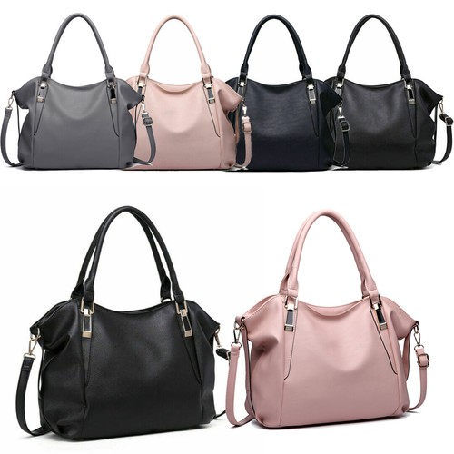 Women soft faux leather tote - faux,