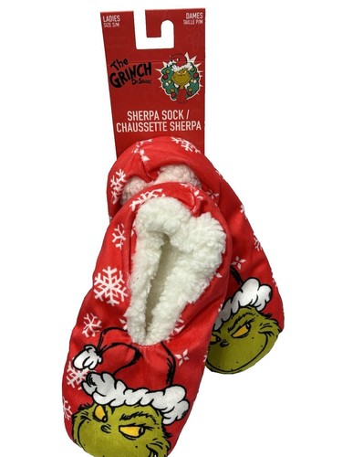 The grinch sherpa slipper - grinch,