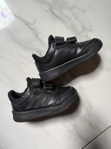 Adidas black trainers size - black,