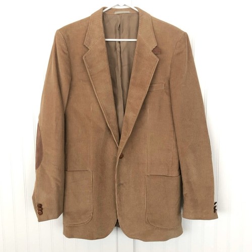 Vintage tan corduroy blazer - tan,