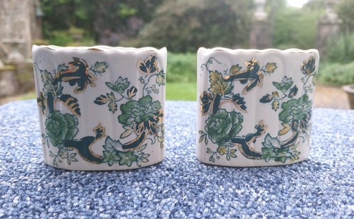 Pair masons ironstone green - pair,