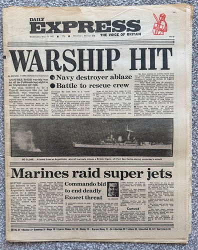 Daily express newspaper - express, may