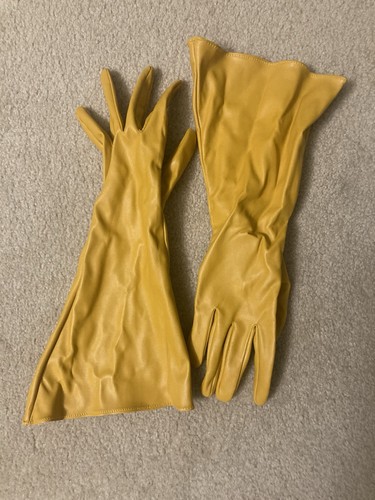 Adult faux leather yellow - s,